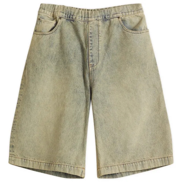 Entire Studios Men's Spar Denim Shorts Surface Wave