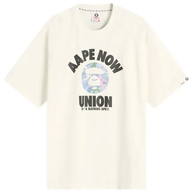 A Bathing Ape AAPE Union College T-Shirt Ivory