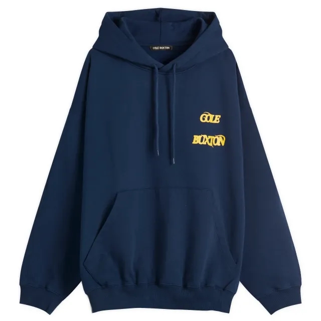 Cole Buxton Men's Balearic Hoody Navy/Yellow