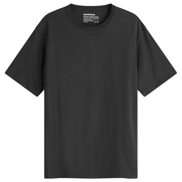 Nanamica Men's Loopwheel Coolmax Jersey T-Shirt Black