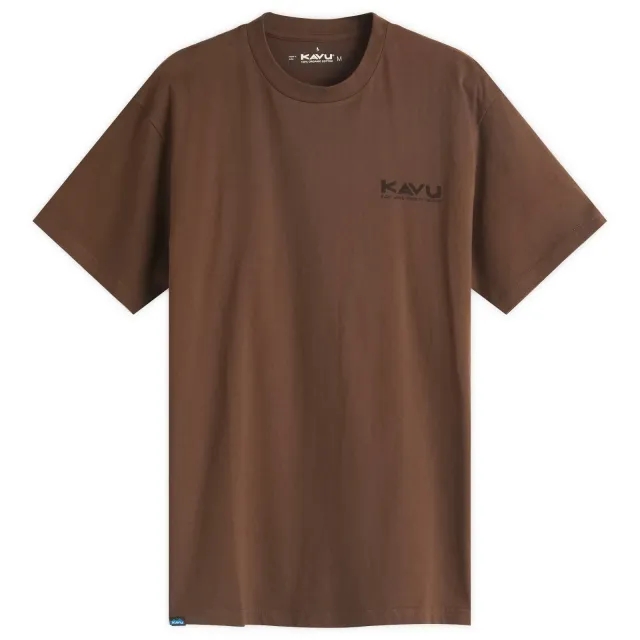 KAVU Men's Klear Above Etch Art T-Shirt Walnut