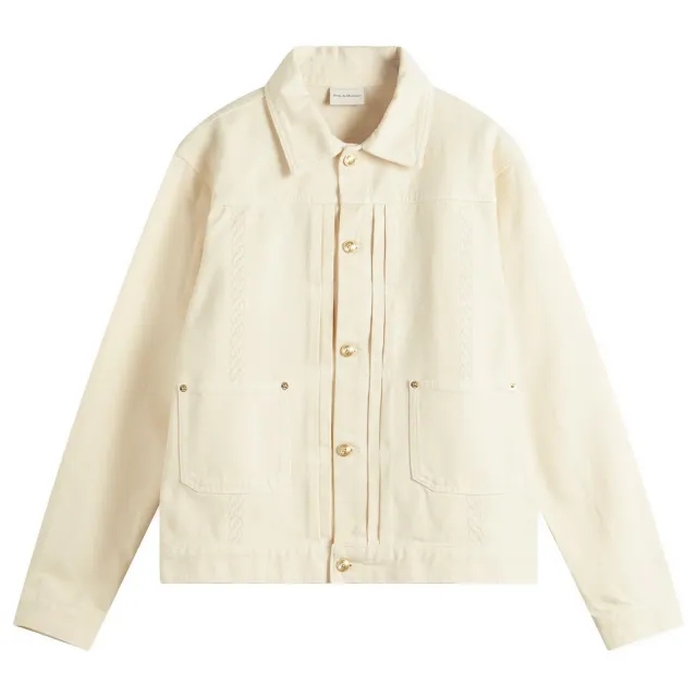 Drôle de Monsieur Men's Denim Jacket Off White