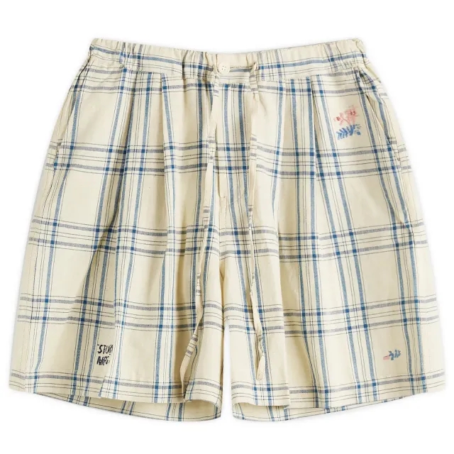 Champion Story mfg. Women's Bridge Shorts French Gingham Interrupted