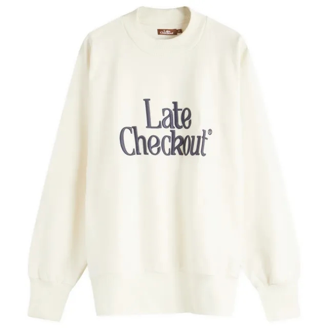 Late Checkout Men's Crewneck Sweatshirt White