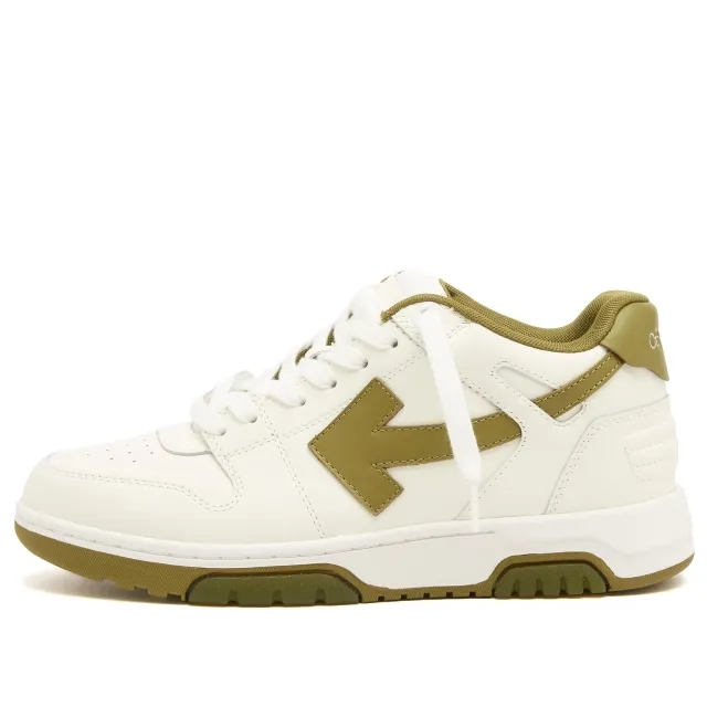 Off-White Men's Out Of Office Sneaker White/Olive Green
