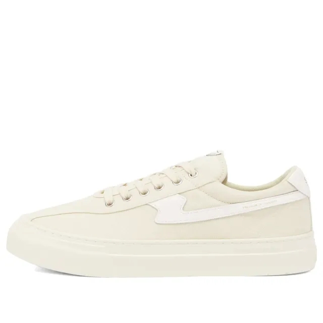 Stepney Workers Club Men's Dellow S-Strike Cup Canvas Sneaker Ecru/White
