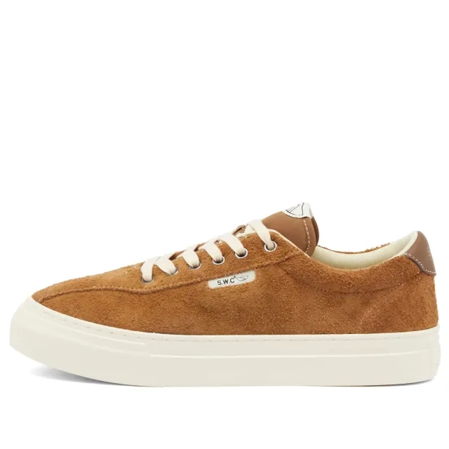 Stepney Workers Club Men's Dellow 02 Cup Suede Sneaker Brown