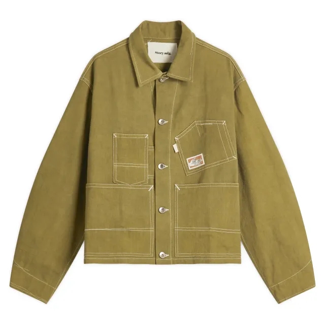Story mfg. Men's Station Jacket Olive Wonky-Wear