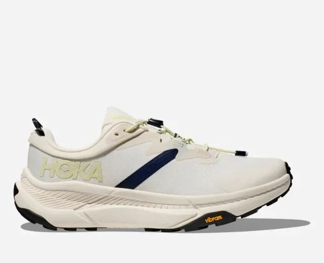Hoka One One HOKA Men's Transport Hiking Shoes in Alabaster/Varsity Navy