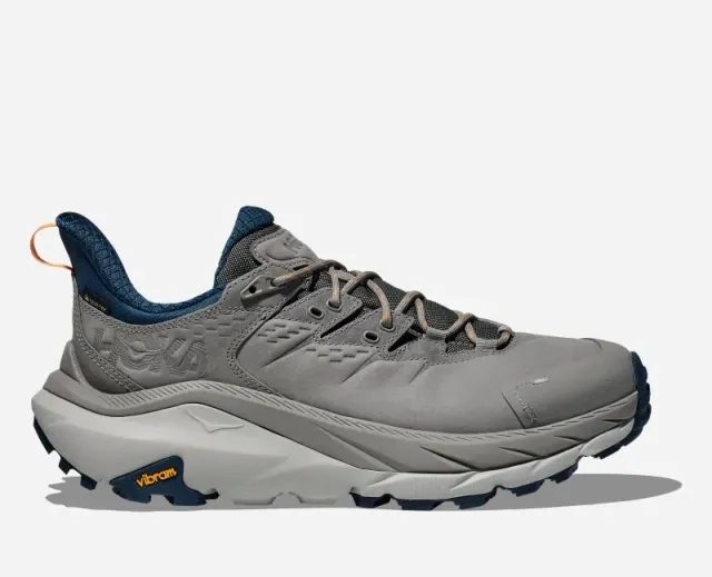 Hoka One One HOKA Men's Kaha 2 Low GORE-TEX Hiking Shoes in Galactic Grey/Stardust
