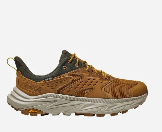 Hoka One One HOKA Men's Anacapa 2 Low GORE-TEX Hiking Shoes in Honey/Barley