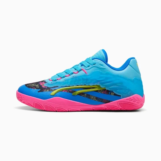 PUMA Stewie 3 Midnight, Tokyo Basketball Shoes Women, Bright Aqua/Pink Pes/Black