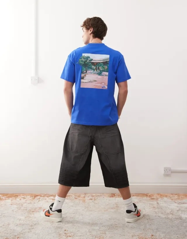 Nike Sb Logo T-Shirt In Blue