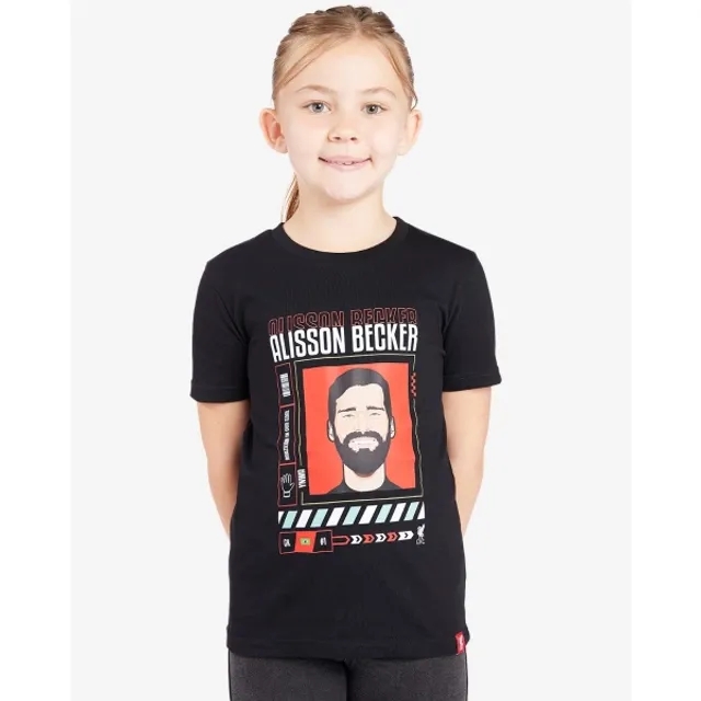 Liverpool FC LFC Juniors Alisson Becker Tee Black