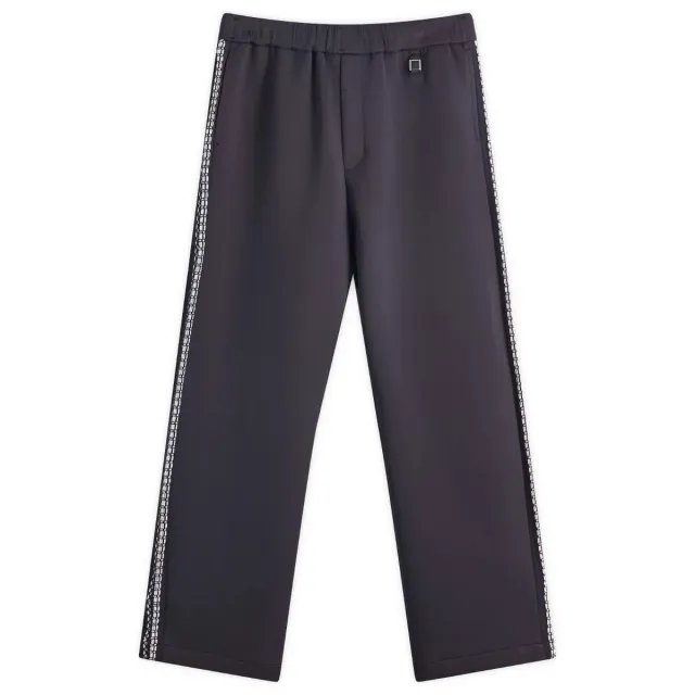 Wooyoungmi Men's Crochet Tape Track Pants Navy