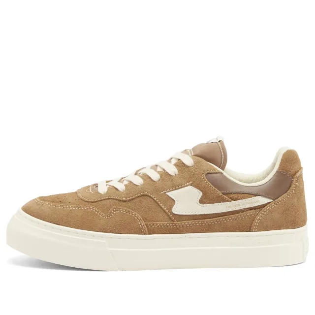 Stepney Workers Club Men's Pearl S-Stike Geo Merged Sneaker Brown