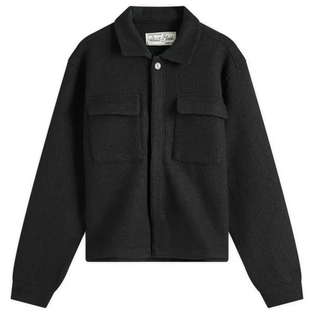 about:blank Men's Wool Overshirt - Presented By END. Black