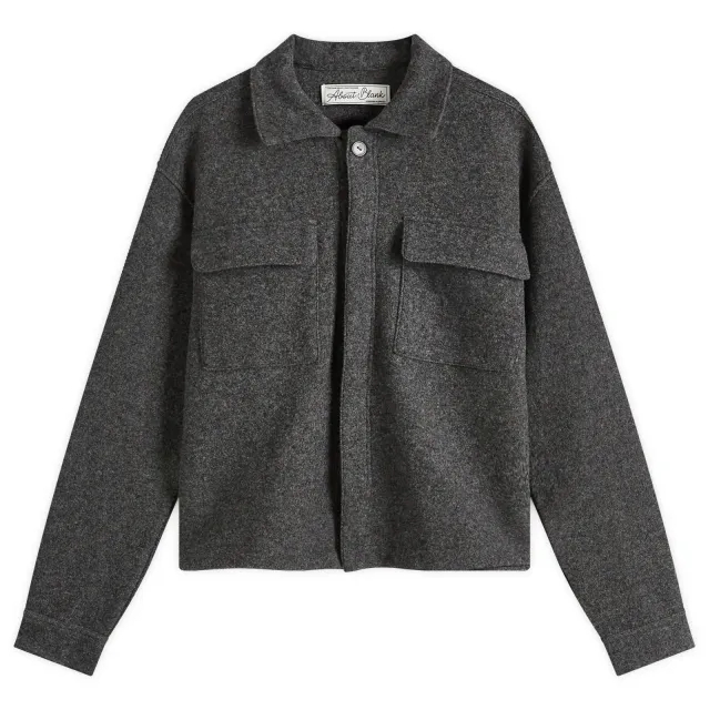 about:blank Men's Wool Overshirt - Presented By END. Charcoal