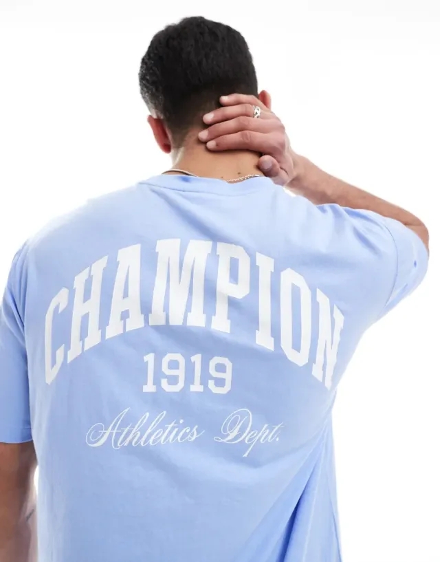 Champion Short Sleeve Tee In Blue