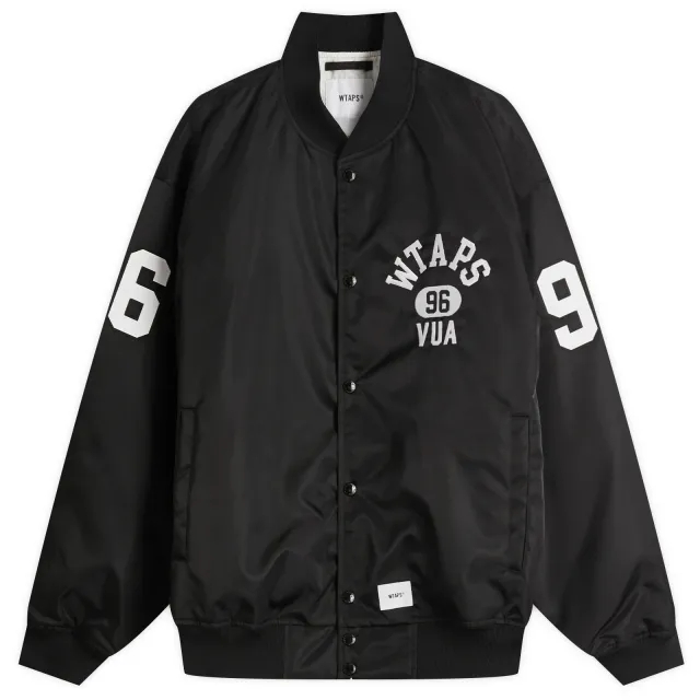 WTAPS Men's Team Stadium Jacket Black