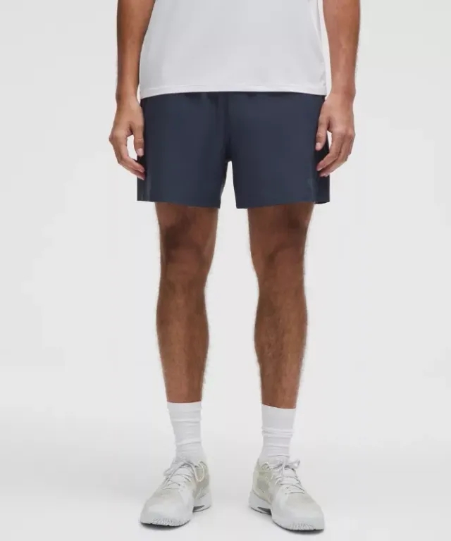 lululemon IE lululemon – Men's Striped Tennis Shorts – 5 – Color Blue – Size 2XL