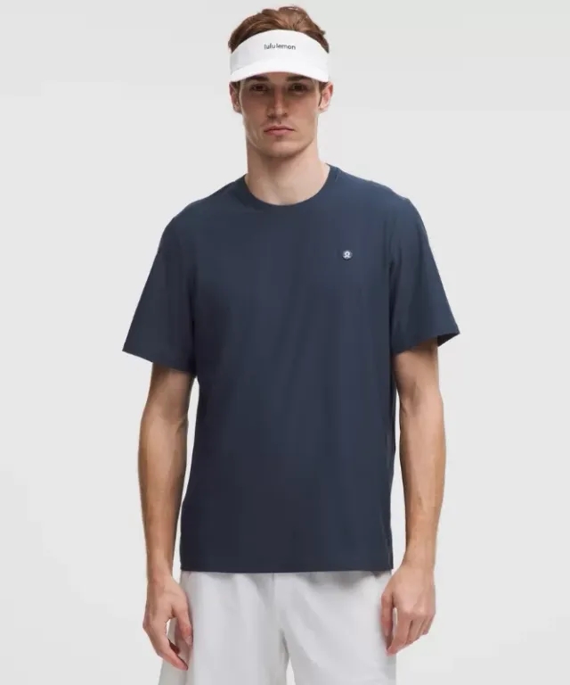 lululemon IE lululemon – Men's UV-Protective Striped Tennis T-Shirt – Color Blue – Size 2XL