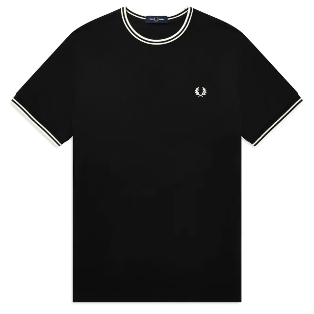 Fred Perry Twin Tipped T-Shirt - Black