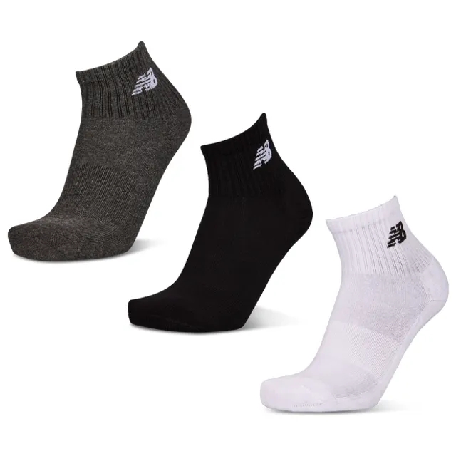New Balance Quarter 3 Pack Unisex Socks - Grey