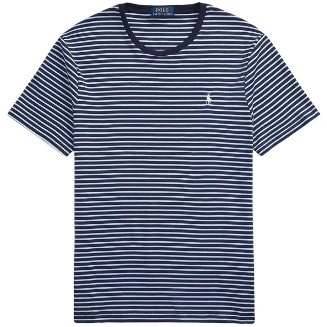 Polo Ralph Lauren Custom Slim Striped Soft Cotton T-Shirt - Navy Stripe