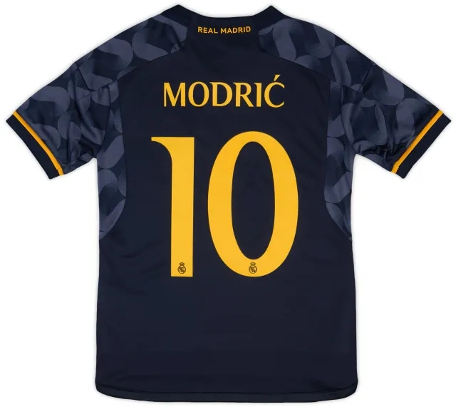 adidas 2023-24 Real Madrid Away Shirt Modric #10 (S.Kids)