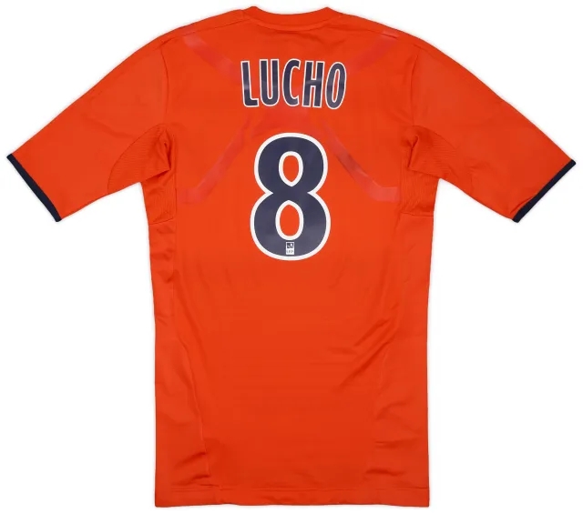 adidas 2011-12 Olympique Marseille Player Issue TechFit Third Shirt Lucho #8 (L)