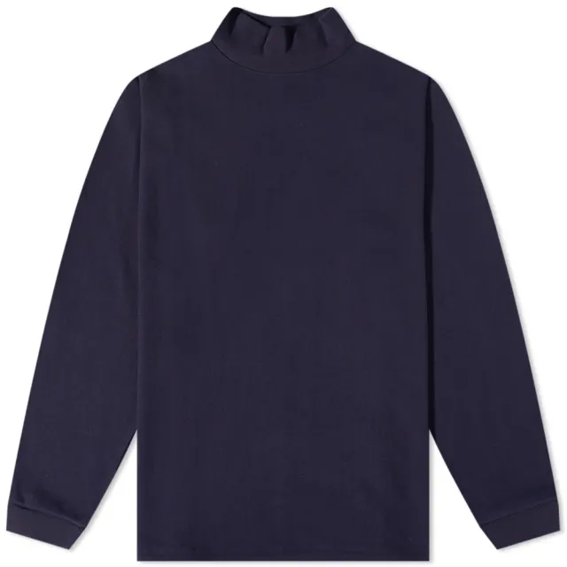 Garbstore Men's Mock Neck T-Shirt Navy