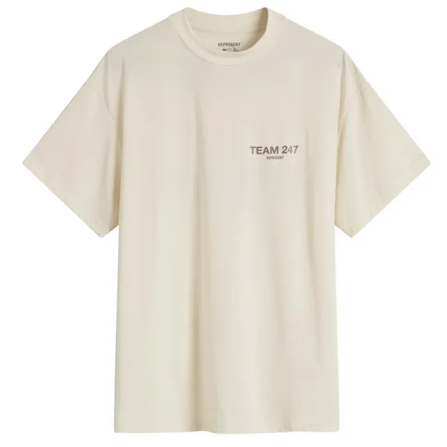 Represent Men's Team 247 Oversized T-Shirt Cream