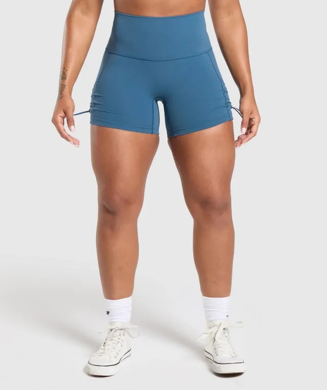 Gymshark Legacy Logo Tight Shorts - Success Blue