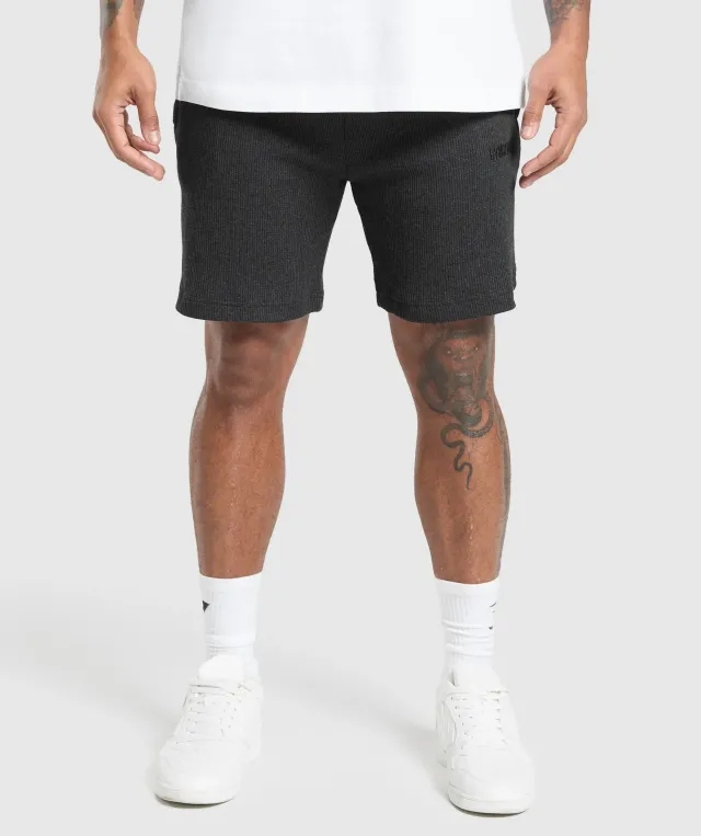 Gymshark Waffle Shorts - Black