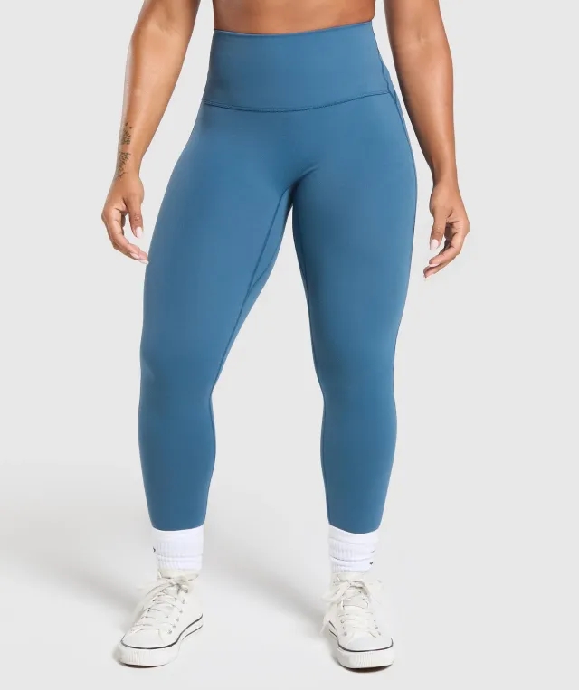 Gymshark Legacy Logo Leggings - Success Blue