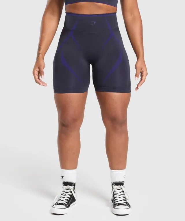Gymshark Apex Lift Seamless Shorts - Heavy Blue/Cobalt Purple