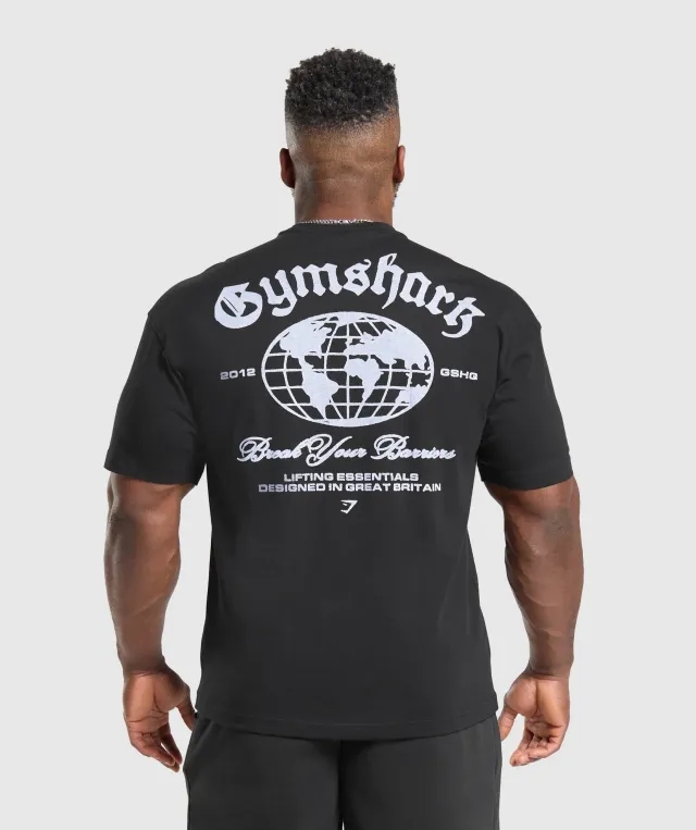 Gymshark Break Your Barriers T-Shirt - Black