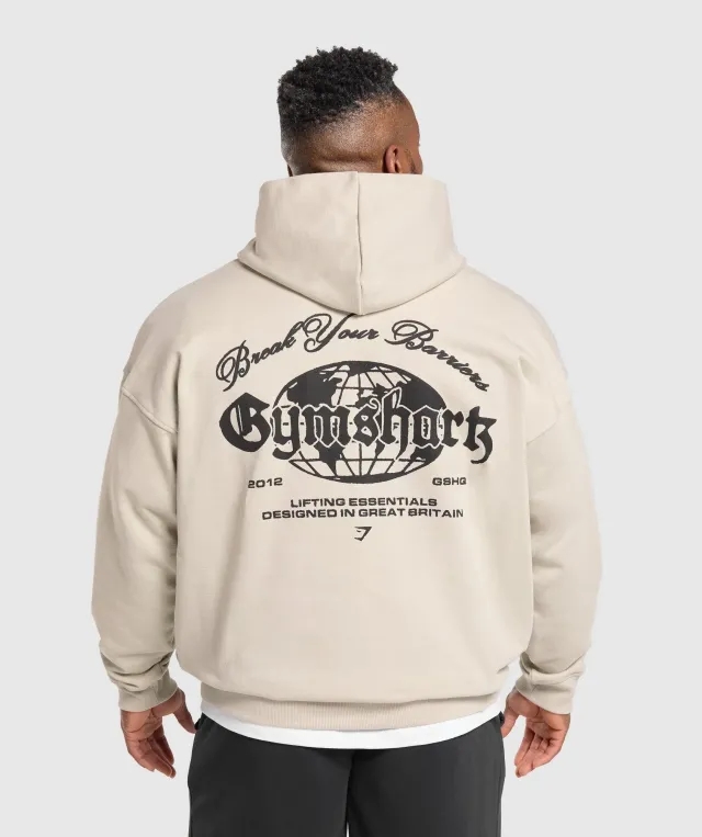 Gymshark Break Your Barriers Hoodie - Pebble Grey