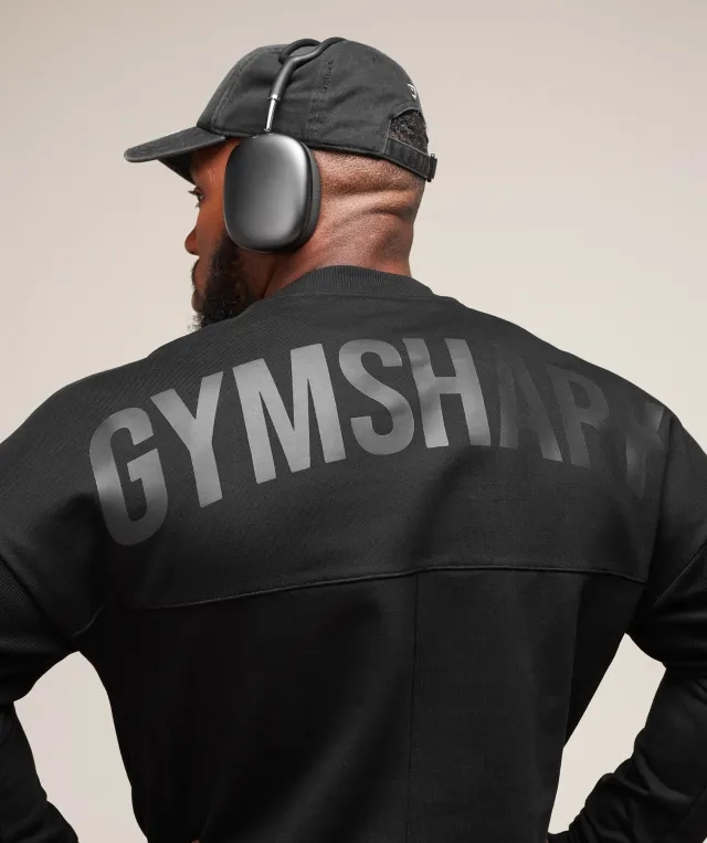Gymshark Premium Power Crew - Black
