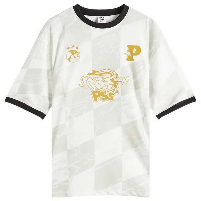 Pawa Speed Sports Men's Doggo Football Shirt Cream/Gold