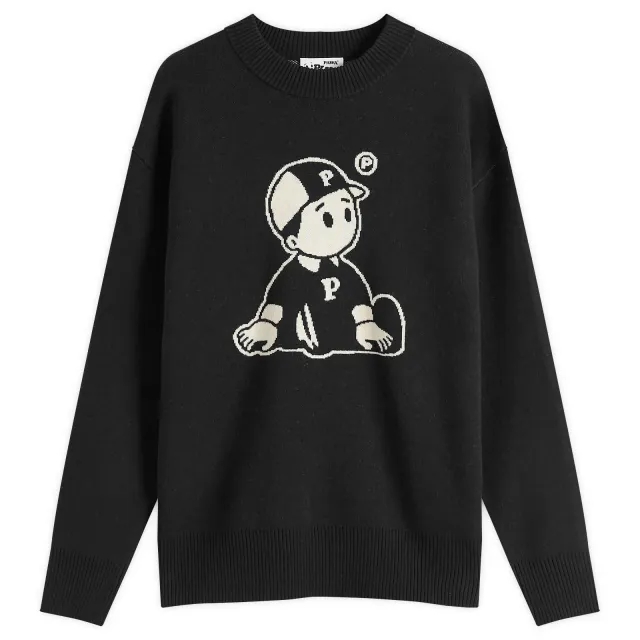 Pawa Speed Sports Men's Og Boy Knit Sweater Black