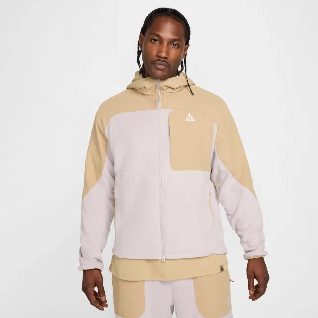 Nike ACG 'Wolf Tree' Plus Full-Zip Hooded Mid Layer - Brown - Polyester
