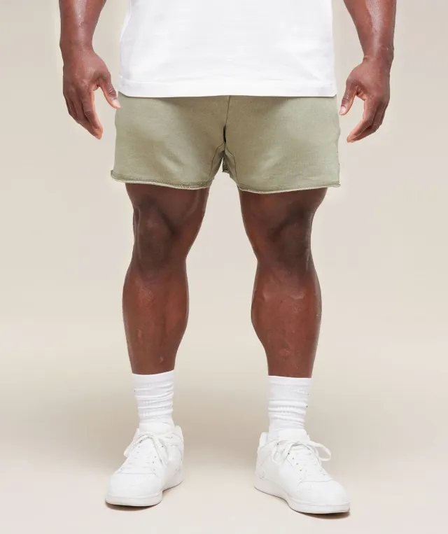 Gymshark Heritage 5 Shorts - Stone Grey