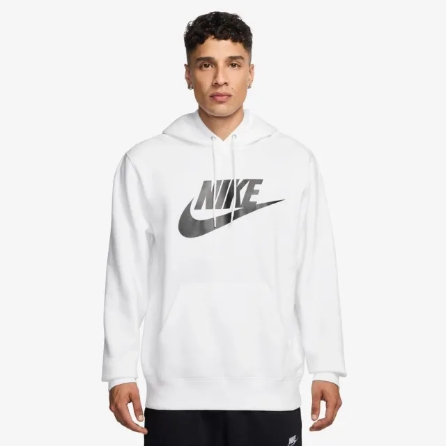 Nike Hoodie Club Pullover Fleece - ['White']