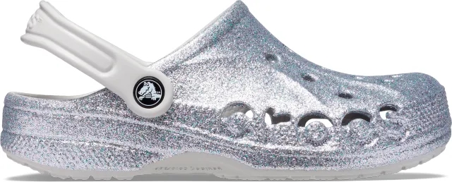 Crocs | Unisex | Baya Glitter | Clogs | Silver Glitter | W8/M7
