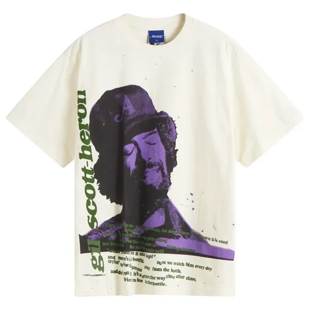 Awake NY Men's Gil Scott Heron Icon T-Shirt Cream