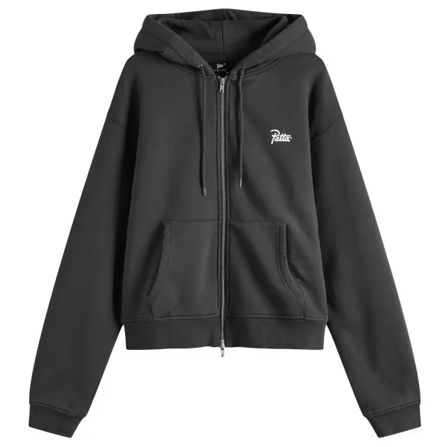 Sweatshirt Patta Classic Zip-Up Hooded Sweater Unisex Forged Iron L
