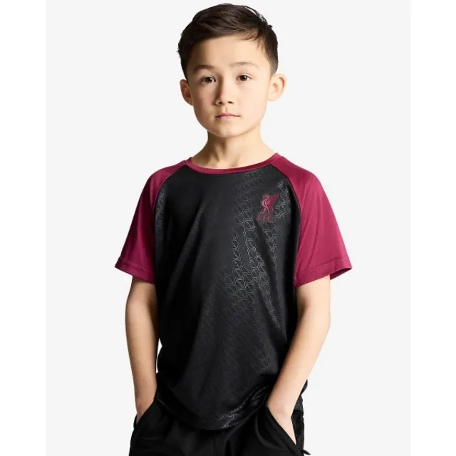 Liverpool FC LFC Juniors Embossed Tee Black