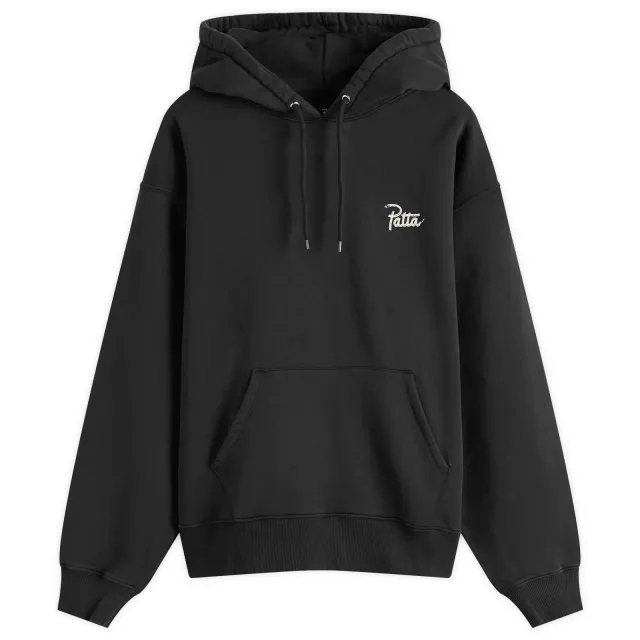 Sweatshirt Patta Snake Heart Boxy Hooded Sweater Unisex Black Xxl